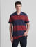 Red Colourblocked Polo T-shirt_415339+2