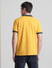 Yellow Colourblocked Cotton Polo T-shirt_415340+4