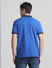Blue Colourblocked Cotton Polo T-shirt_415343+4