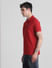 Red Cotton Polo T-shirt_415344+3
