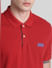 Red Cotton Polo T-shirt_415344+5
