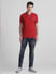 Red Cotton Polo T-shirt_415344+6