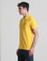 Yellow Cotton Polo T-shirt_415346+3