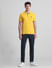 Yellow Cotton Polo T-shirt_415346+6