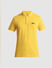 Yellow Cotton Polo T-shirt_415346+7