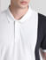 Beige Colourblocked Cotton Polo T-shirt_415347+5