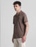 Chocolate Brown Polo T-shirt_415349+3