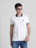 White Contrast Tipping Polo T-shirt_415355+1
