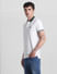White Contrast Tipping Polo T-shirt_415355+3