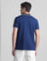 Blue Contrast Tipping Polo T-shirt_415356+4