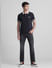 Black Contrast Tipping Polo T-shirt_415357+6