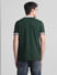 Green Contrast Tipping Polo T-shirt_415358+4