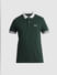 Green Contrast Tipping Polo T-shirt_415358+7