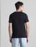 Black Graphic Print Crew Neck T-shirt_415359+4