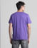 Purple Graphic Print Crew Neck T-shirt_415360+4