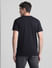 Black Logo Print Crew Neck T-shirt_415363+4