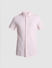 Pink Knitted Short Sleeves Shirt_415367+7