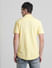 Yellow Knitted Short Sleeves Shirt_415369+4