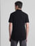 Black Knitted Short Sleeves Shirt_415371+4