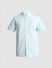 Green Cotton Short Sleeves Shirt_415373+7