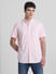 Pink Cotton Short Sleeves Shirt_415374+2