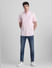 Pink Cotton Short Sleeves Shirt_415374+6