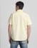 Yellow Cotton Short Sleeves Shirt_415375+4
