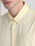 Yellow Cotton Short Sleeves Shirt_415375+5
