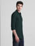Green Knitted Full Sleeves Shirt_415377+3