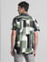 Green Printed Short Sleeves Shirt_415381+4