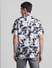 Black Printed Short Sleeves Shirt_415385+4