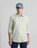 Yellow & Blue Check Full Sleeves Shirt_415399+1