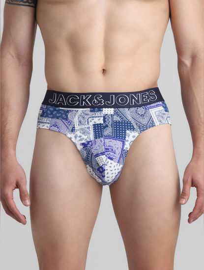 Find Blue/Black printed underwear for men