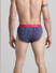 Navy Blue Abstract Print Briefs_415409+3