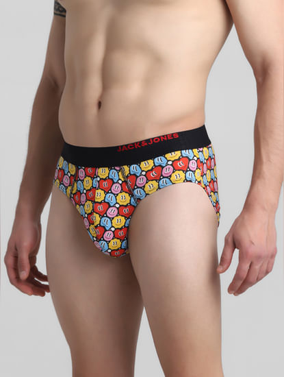 Men's Floral Printed Cotton Underwear Boxer Trunks with Inner Pouch Loose  Fit