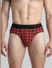 Red Check Print Briefs_415421+1