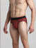 Red Check Print Briefs_415421+2