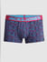 Navy Blue Abstract Print Trunks_415428+6