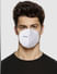 Pack of 3 White Logo Print N95 Mask with PM2.5 Filter_379305+1