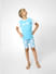 Boys Blue T-shirt & Shorts Sleepwear Set_403121+1