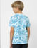 Boys Blue Abstract Print Crew Neck T-shirt_403137+4