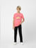 Boys Pink Print Crew Neck T-shirt_403123+6