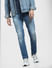 Blue Low Rise Washed Ben Skinny Jeans_403091+2