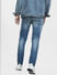 Blue Low Rise Washed Ben Skinny Jeans_403091+4