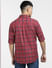 Red Check Print Full Sleeves Shirt_403094+4