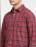 Red Check Print Full Sleeves Shirt_403094+5