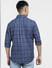 Blue Check Print Full Sleeves Shirt_403095+4