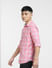 Light Pink Check Full Sleeves Shirt_403105+3