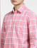 Light Pink Check Full Sleeves Shirt_403105+5