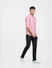 Light Pink Check Full Sleeves Shirt_403105+6